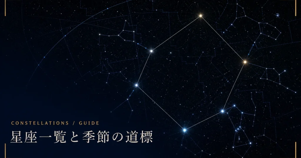 星座一覧｜88星座を季節別に整理！探し方と見つけやすさの目安
