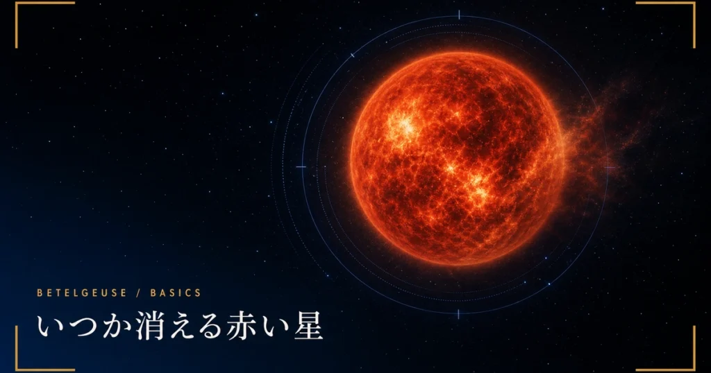 ベテルギウスとは？オリオン座の赤い星が、いつか消える日