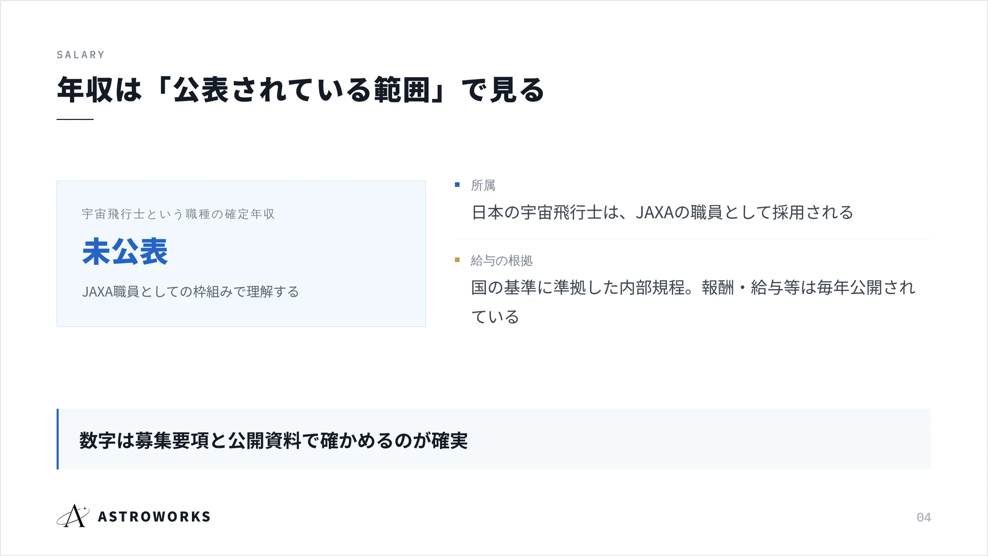 年収は「公表されている範囲」で見る