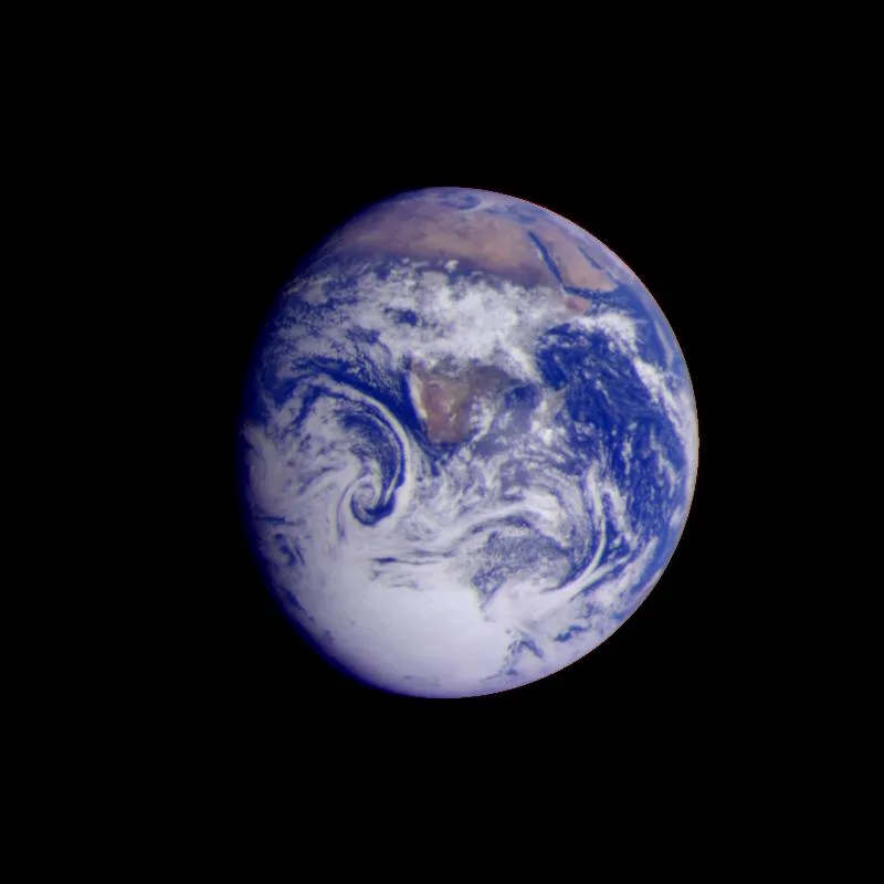 宇宙から撮影された地球の全球画像
