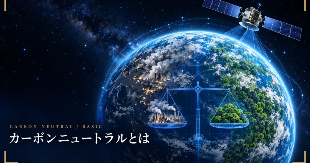 カーボンニュートラルとは？実質ゼロの意味と宇宙から測る温室効果ガス