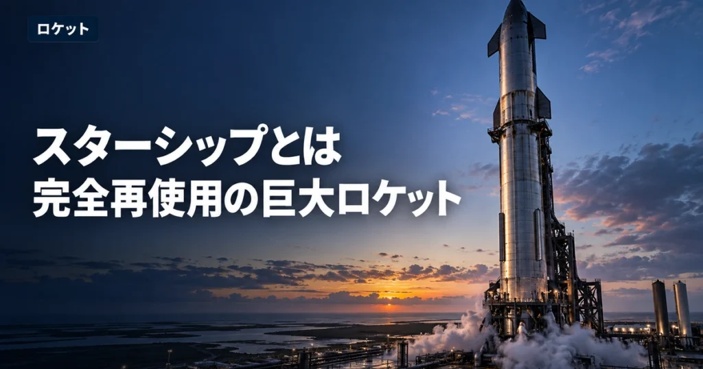 スターシップとは？完全再使用をめざす巨大ロケットの仕組みと開発の歩み