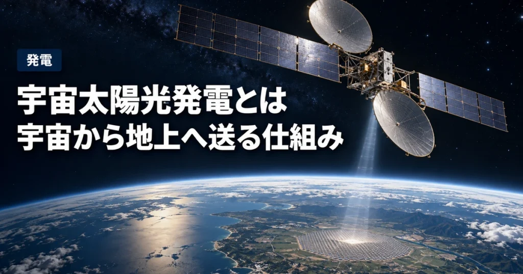 宇宙太陽光発電とは？宇宙で発電して地上へ送る仕組みと実用化への課題